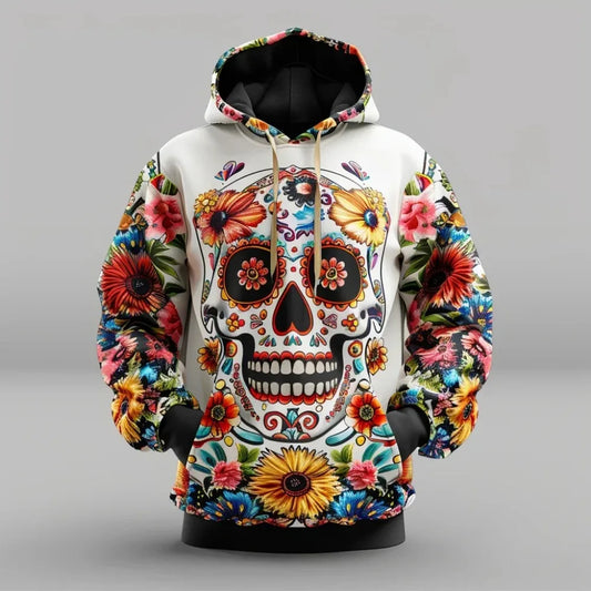 2025 Mexican Retro Hoodie – Men’s 3D Print Streetwear Long Sleeve Sweatshirt