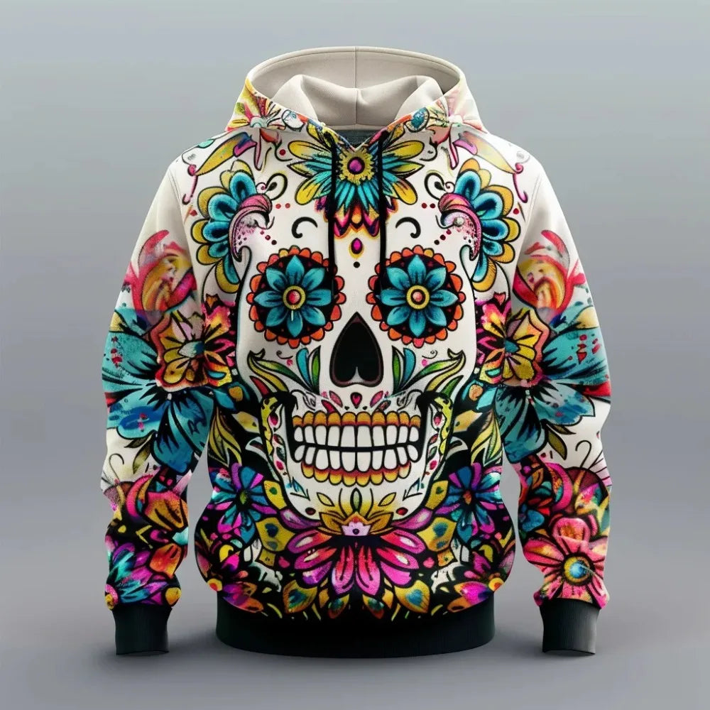 2025 Mexican Retro Hoodie – Men’s 3D Print Streetwear Long Sleeve Sweatshirt