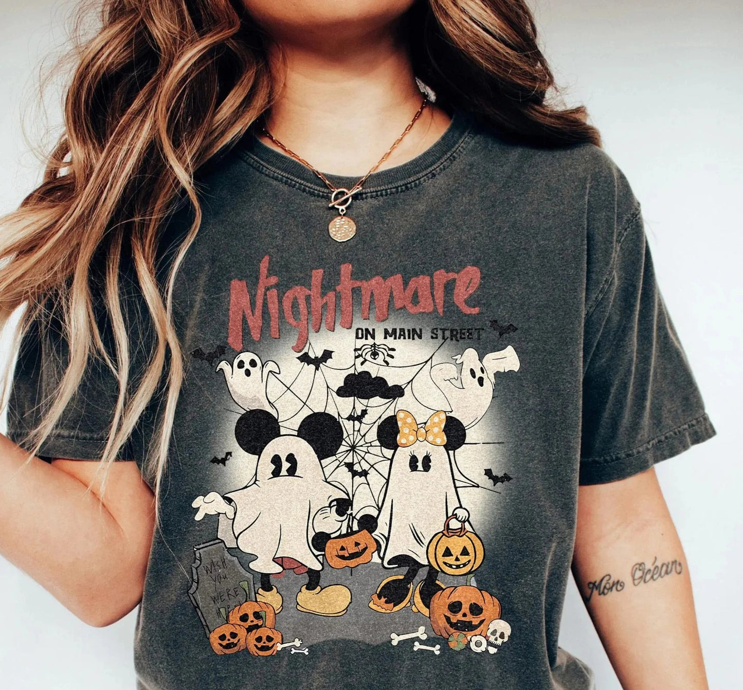 Halloween Witches T-Shirt – Women’s Short Sleeve O-Neck Retro Top