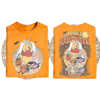 Winnie the Pooh Halloween T-Shirt – Disney Spooky Season Tee with Mickey Balloons