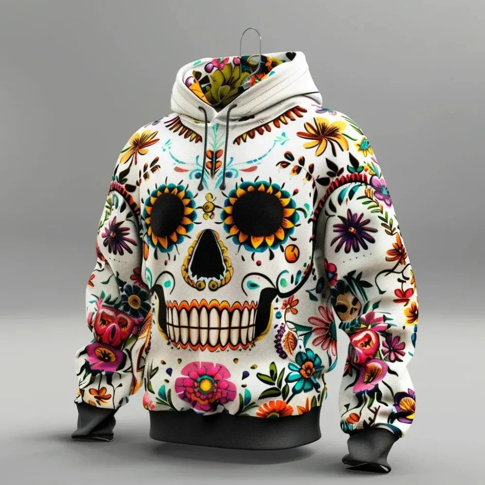 2025 Mexican Retro Hoodie – Men’s 3D Print Streetwear Long Sleeve Sweatshirt