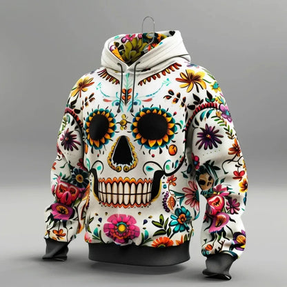 2025 Mexican Retro Hoodie – Men’s 3D Print Streetwear Long Sleeve Sweatshirt