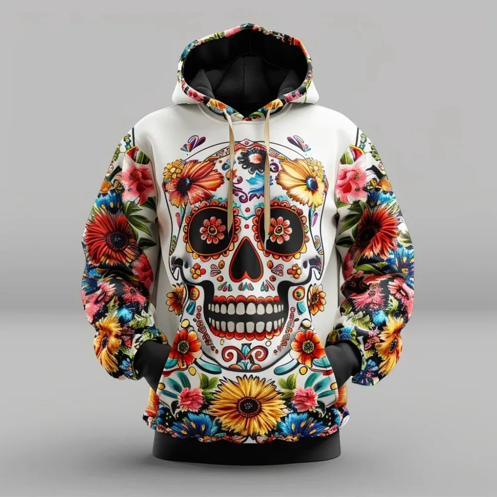2025 Mexican Retro Hoodie – Men’s 3D Print Streetwear Long Sleeve Sweatshirt
