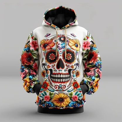 2025 Mexican Retro Hoodie – Men’s 3D Print Streetwear Long Sleeve Sweatshirt