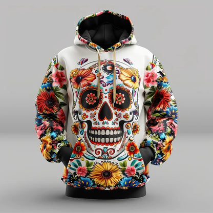 2025 Mexican Retro Hoodie – Men’s 3D Print Streetwear Long Sleeve Sweatshirt