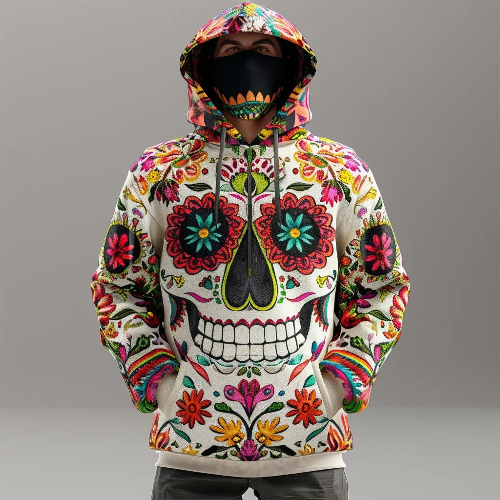 2025 Mexican Retro Hoodie – Men’s 3D Print Streetwear Long Sleeve Sweatshirt