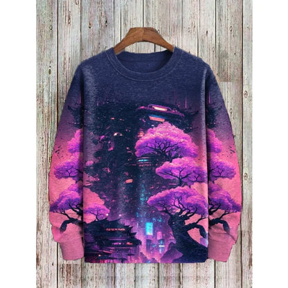 3D Mushroom Hoodie – Colorful Moth Graphic Sweatshirt for Men & Women